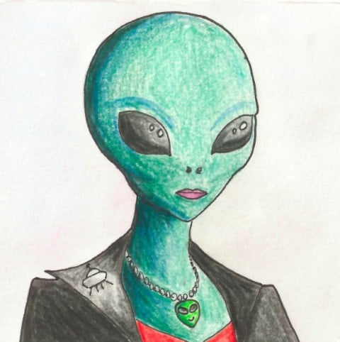 Leader Alien portrait