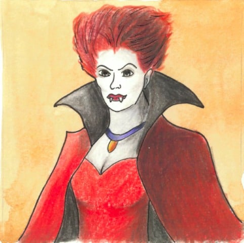 Vampire President portrait