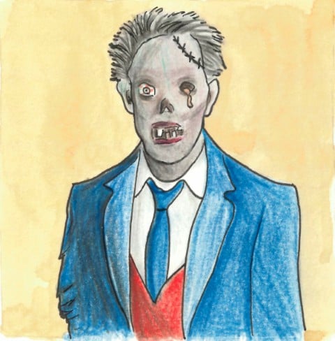 Zombie President portrait